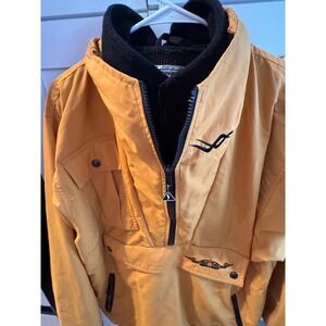 Vintage Roffe Double S Brand Mountain Safety Ski Jacket Large Yellow 1982-83